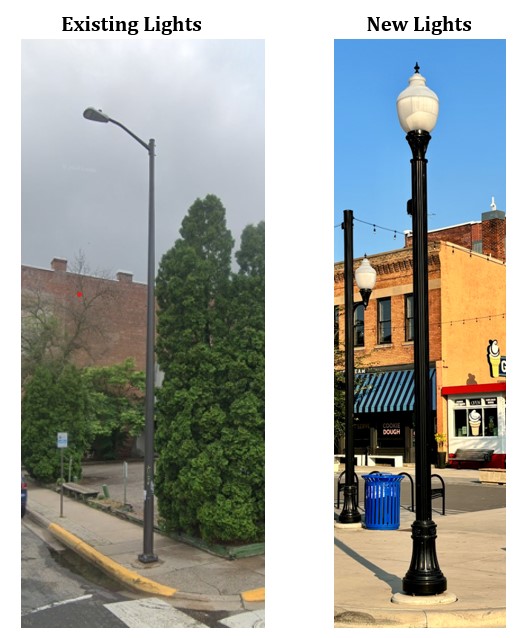 Before and After - Downtown Lighting